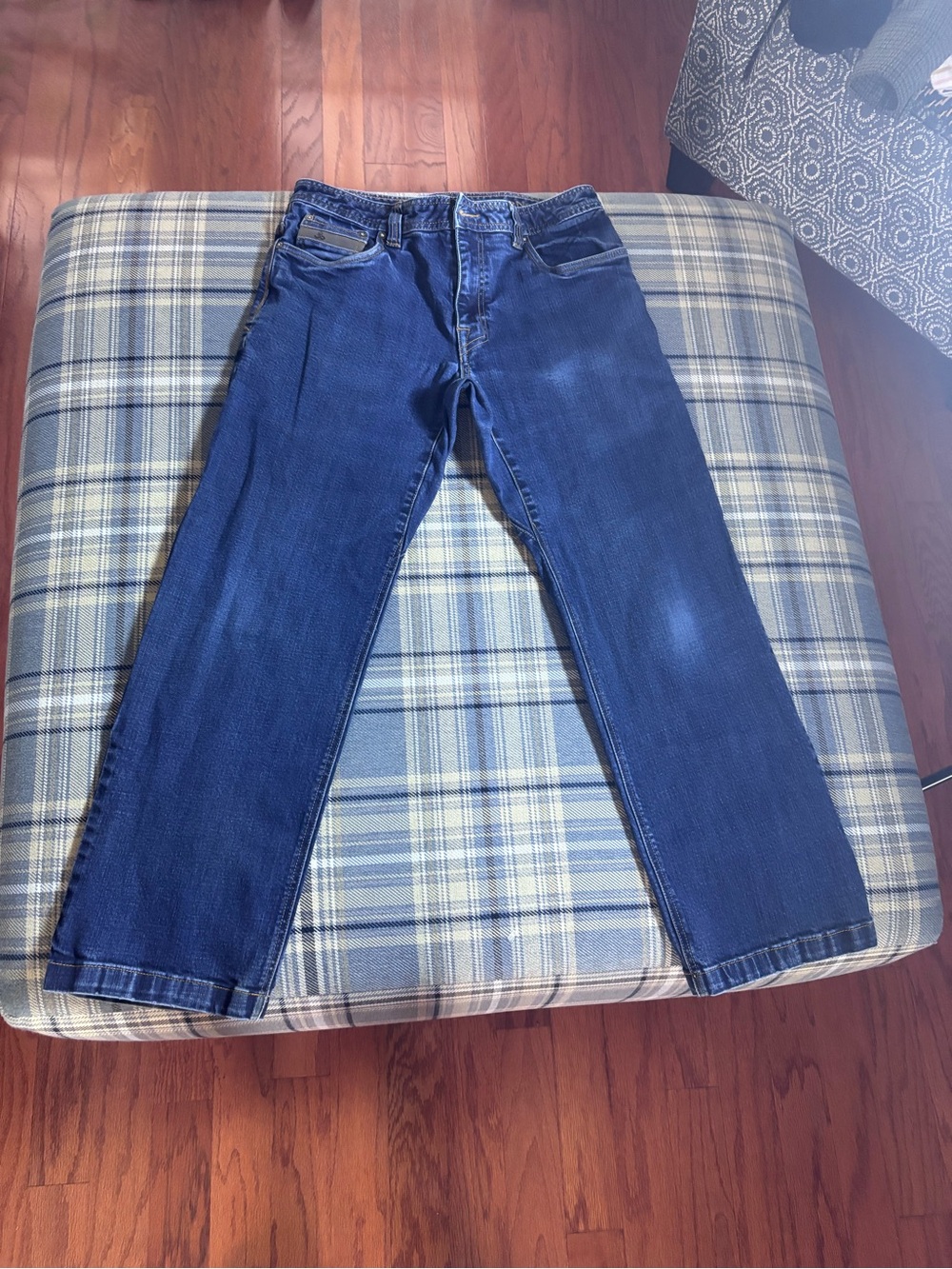 prAna Mens Jeans Straight Leg Medium Wash Denim